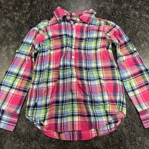 Girls Ralph Lauren Polo Plaid Shirt - size 7